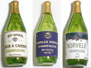 Dollhouse Miniature Champagne Set - Meur & Ccarrou, Charles Debeau, Kor